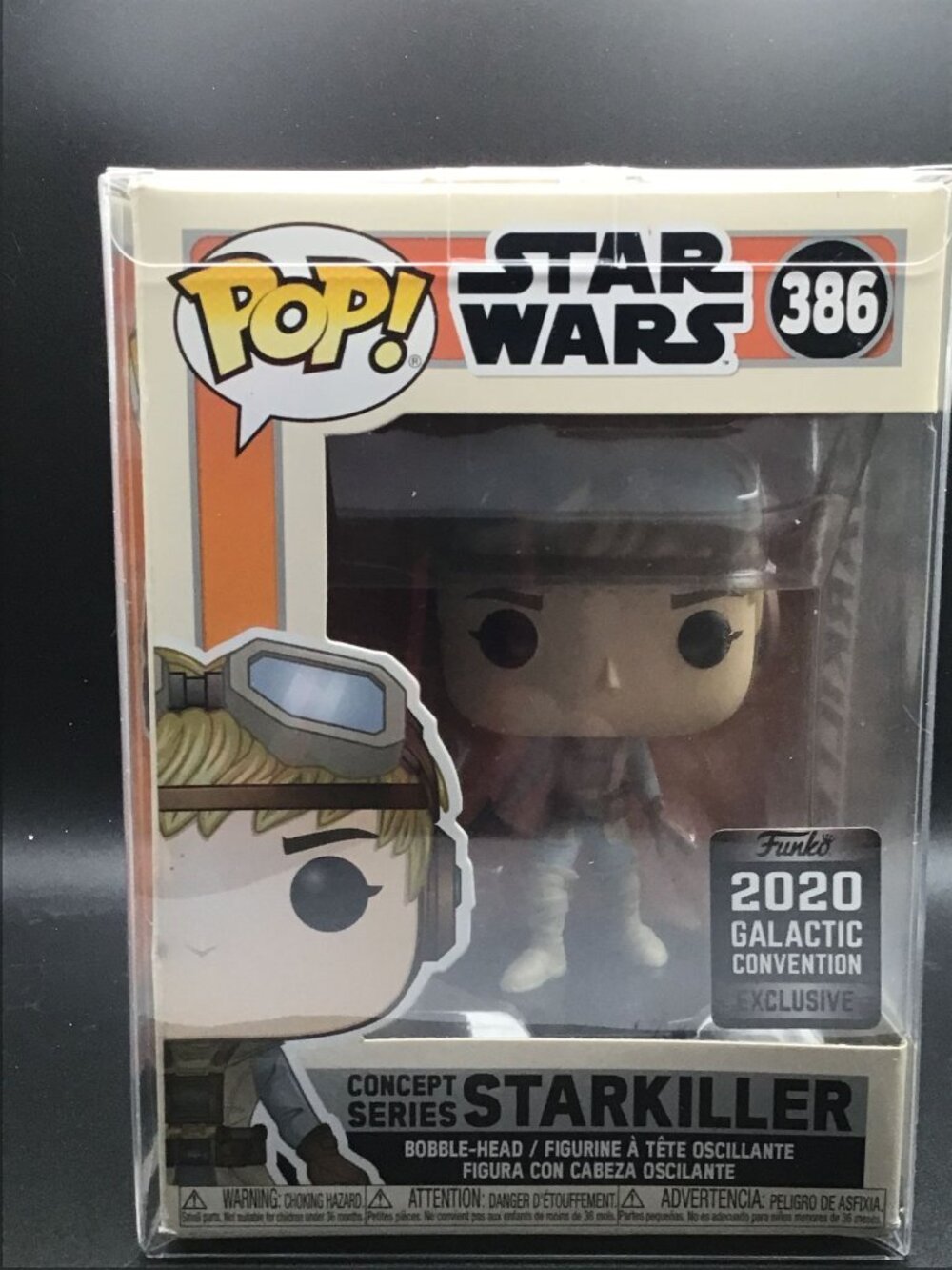 Funko POP! Star Wars Starkiller #386 Celebration Excl. w/ Protector Collectible!